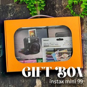 체키 99 선물 BOX 세트 B 후지필름 즉석카메라 instax mini 블랙 세