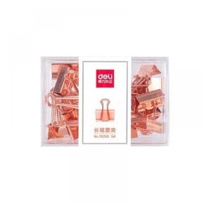 델리 deli 78200RG 로즈골드 더블클립 19mm-20개 (보관함) 5.0 [유진스토어