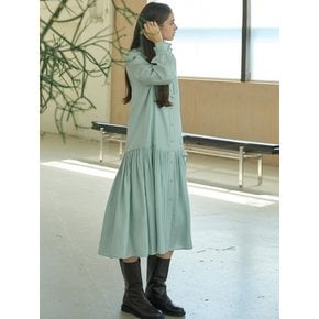 FRILL RIBBON TIRED DRESS_MINT