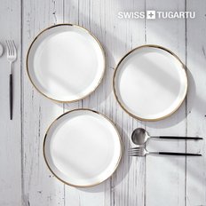 스위스 투가르투 에일리나 골드라인 접시 3P (7인치)