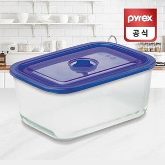  코렐 파이렉스 이지씰 블루 내열유리 사각용기 2990ml[WD7FD98]_