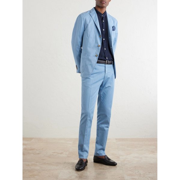 스트레이트 코튼 블렌드 수트 팬츠 46376663163084312