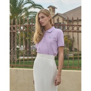 [U.S. POLO ASSN.] 여성 여름 피케티셔츠_LAVENDER