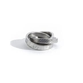 SEWN SWEN SILVER TRIPLE RING