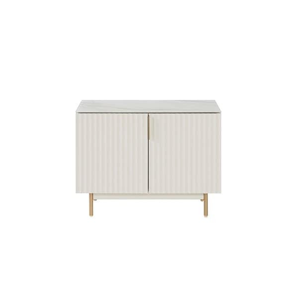 뉴리네아 사틴유리 마블 거실수납장 스탠드형 800 (컬러 택1)