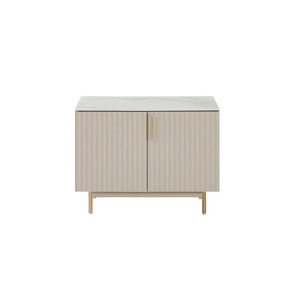 뉴리네아 사틴유리 마블 거실수납장 스탠드형 800 (컬러 택1)