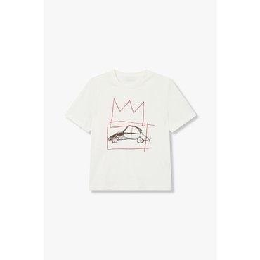 VOV [BASQUIAT] 드라이빙 프린트 티셔츠