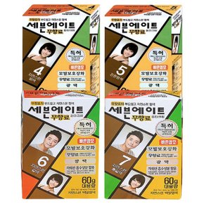 세븐에이트 무향료 칼라크림 염색 4종 60g 대용량_P301418223