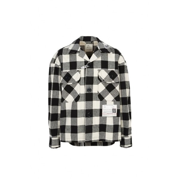 MAISON MIHARA YASUHIRO 메종미하라야스히로 체크 남성 자켓 A15SH086 WHITE