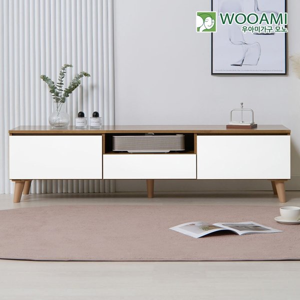 [착불] 우아미가구 모노 라올 티비다이 서랍 수납 거실장