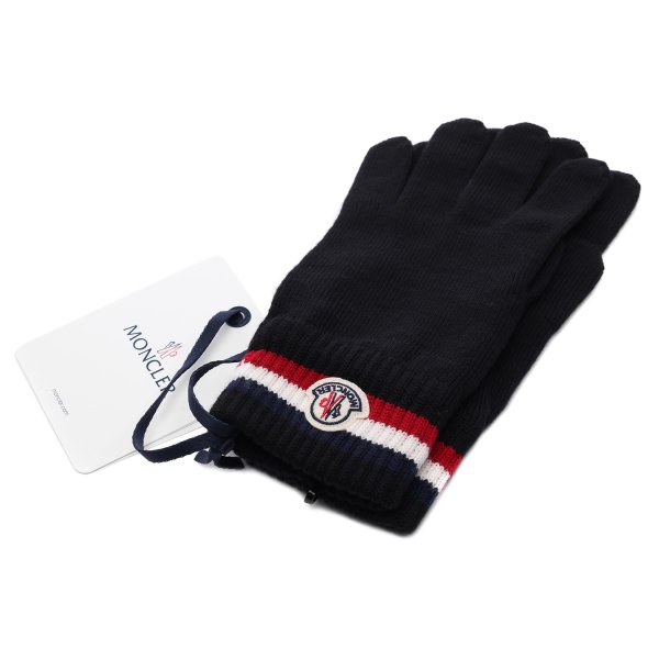 [부산점] 25FW 남성 삼선 밴드 울 장갑 (3A00010 A9575 999 25F)