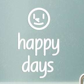 happy days 스마일보이 감성 레터링 인테리어 스티커