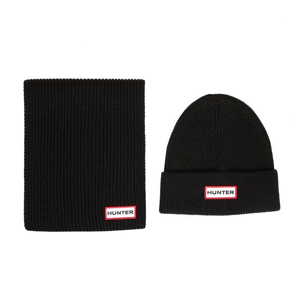 [부산점] 머플러 비니 세트 HXRU0047251 BLK (남여공용)