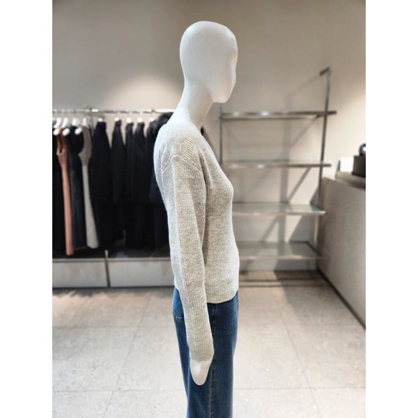 [여주점] [나이스클랍] 네크변형 골지 니트 풀오버  A244PWK915