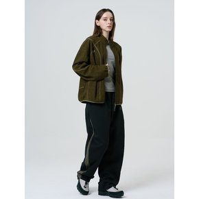 UNISEX 스트레이트 저지 팬츠_블랙
