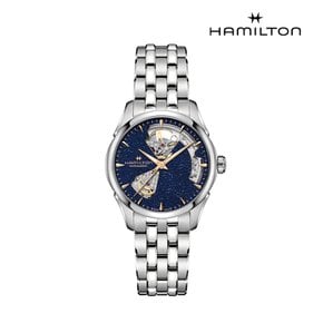 [공식]  재즈마스터 오픈하트 미드나잇 블루 36mm 브레이슬릿 H32215142