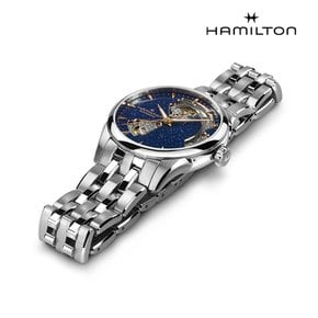 [공식]  재즈마스터 오픈하트 미드나잇 블루 36mm 브레이슬릿 H32215142