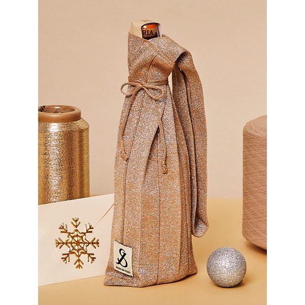 Lucky Pleats Knit Starry Wine Bag (ALL)
