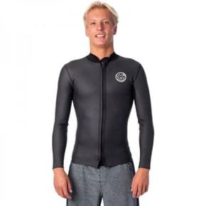 Rip Curl 다운 패트롤 1.5mm 롱슬리브 긴팔 풀집업 웨트슈트 잠수복 자켓 - 남성 RIPZ0IT 618406