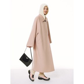 BELTED OVERSIZE COAT - BABY PINK 벨티드 오버사이즈 핑크 코트