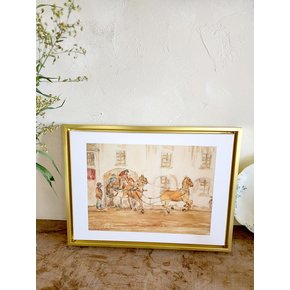 잭 버틀러 예이츠 골드 벽걸이 액자 40x30
