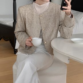 앳마크 ATMARK 클래식크롭노카라자켓_AA66JK013G