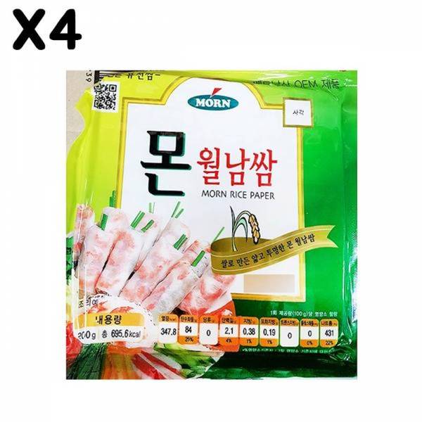 동그랑땡 사각 FK 월남쌈 몬 16cmx200g X4 묶음배송 12가능