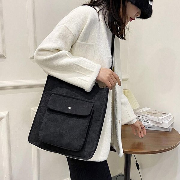 [옷자락] 여자 가을겨울 코듀로이 데일리 크로스 토트백