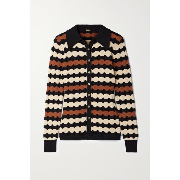 Marvin Striped Jacquard-knit Shirt 블랙 15546005221928322