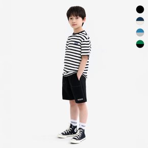 [본사][세트상품]스트라이프 반팔티 + 저지 쇼츠 세트 (4color)