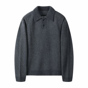 Grey Fox Blended Collar Sweater_CWWAW24812GYD