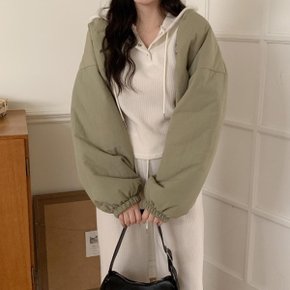 여성 빅사이즈 FW 퀼팅 탱크 경량 숏가디건 패딩 점퍼