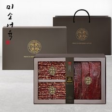 [1/24일(금) 오후6시 주문마감][미소어육GIFT] 국내산 소고기 치즈 복합육포 선물세트(쇼핑백포함)/510g