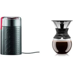 미국 보덤 커피 그라인더 Bodum BISTRO Blade Grinder and Pour Over Coffee Maker 번들 1839787