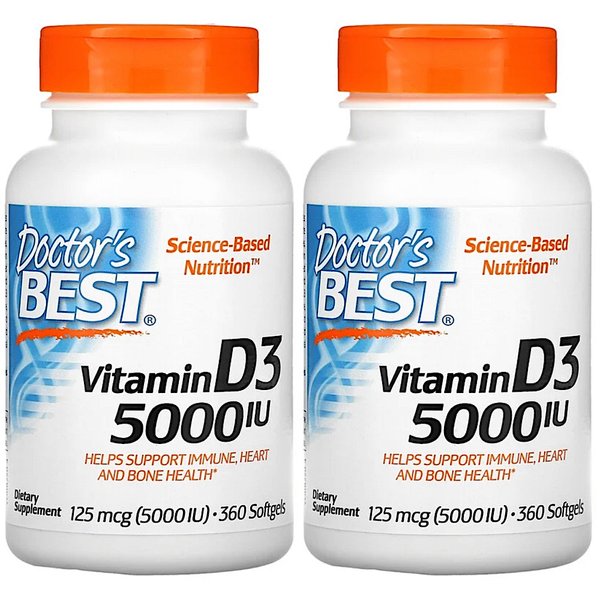 닥터스베스트 비타민D Vitamin D3 5000 IU 360정 2개