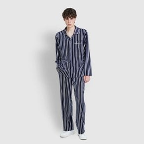 남 밍크 플리스 플랫 카라 파자마 세트 J215401117058