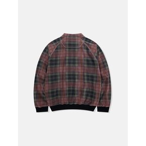 Plaid Player Fleece Pullover Pink