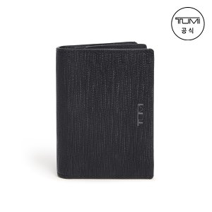 TUMI [TUMI KOREA] 나소 거셋 카드 케이스 블랙 엠보_01262156DEM