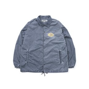 Pigment Nylon S Logo Coach Jacket -Navy-