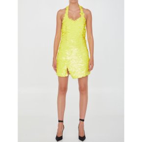 Allium mini dress  Womens Dress 227WCA140_H118_GIALLO Yellow