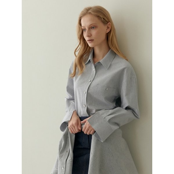 [리퍼브] CLASSIC STRIPE SHIRT BLUE