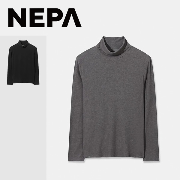 [부산점] 남성 소프트 하이넥 티셔츠 7L75363