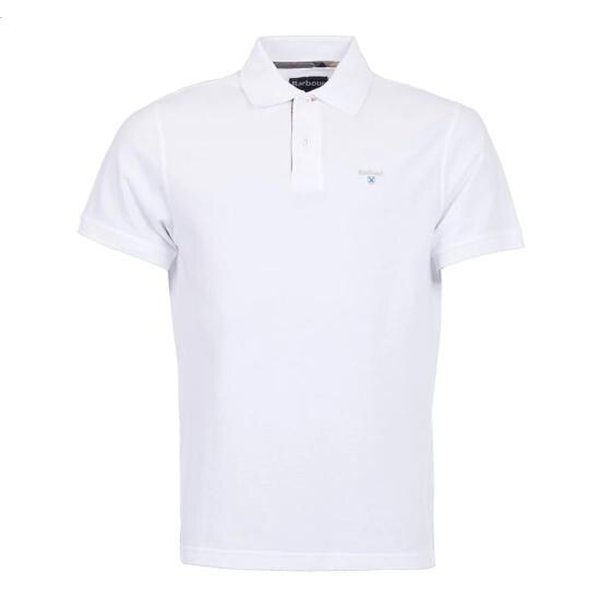 [해외배송] 25SS 바버 폴로 티셔츠 MML0012 MML WH11 White dress