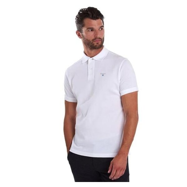 [해외배송] 25SS 바버 폴로 티셔츠 MML0012 MML WH11 White dress