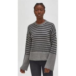 이큅먼트 CHANTINE STRIPED SWEATER GRAY/BLACK