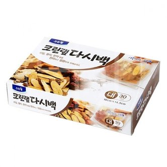 제이큐 크린랩 다시백 육수 거름망 멸치 채수 다시통 대 30P X ( 2매입 )