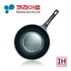 키친아트 꼬뜨실버 인덕션 궁중팬 28cm 볶음팬 웍팬