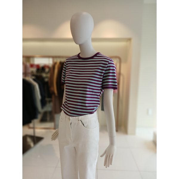 [여주점] 씨씨콜렉트 스트라이프라운드넥티셔츠 E262psm139