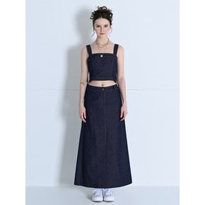 FRONT SLIT DENIM SKIRT NAVY MBDSSK001NV