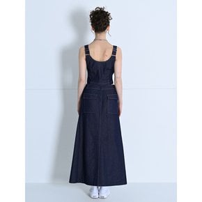 FRONT SLIT DENIM SKIRT NAVY MBDSSK001NV